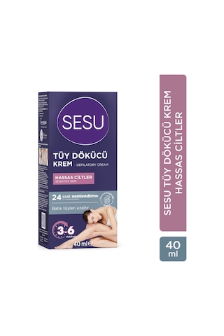 4 Adet Sesu Tüy Dökücü Krem Hassas Ciltler 40 Ml