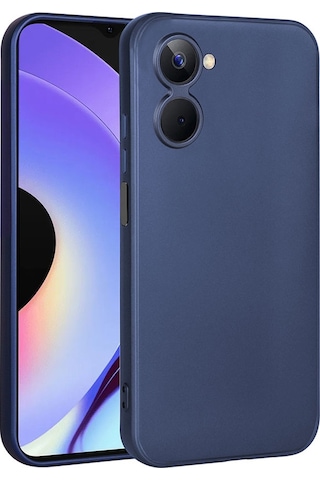 Realme 10 4g Kılıf Zore Premier Silikon Kapak Lacivert