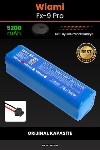 Wiami Fx 9 Pro 5200mAh Robot Süpürge Bataryası