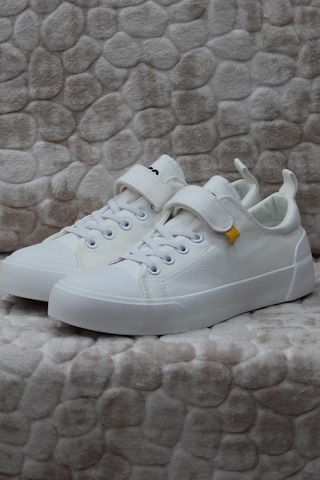 Vicco 346.p24y.141-11 Lee Beyaz Keten Sneaker Unisex Çocuk Ayakkabı 001