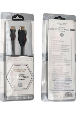 Mini Hdmı Kablo Ttaf 97112 24K Golg 1.5M Hdmı To Mini Hdmı Kablo