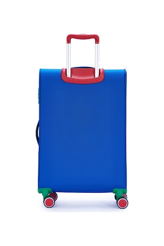 Benetton Orta Boy Kumaş Valiz Saks Mavi Bnt2800 Mavi