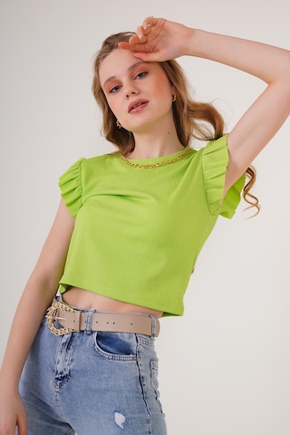 Bigdart 0430 Örme Bluz - E.yeşil 0430bgd19-173-11730 001
