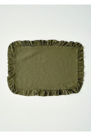 Bella Maison %100 Pamuk Elegance Amerikan Servis Haki 35x45 Cm Haki