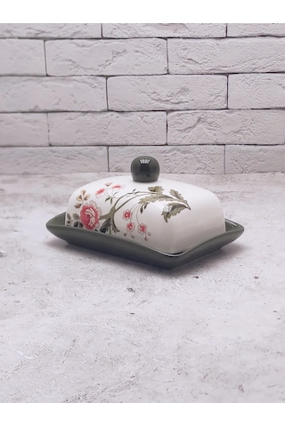 Rosenberg Krem Peynir İçin Kapaklı Seramik Tereyağı Kabı 208947042 Sütlü