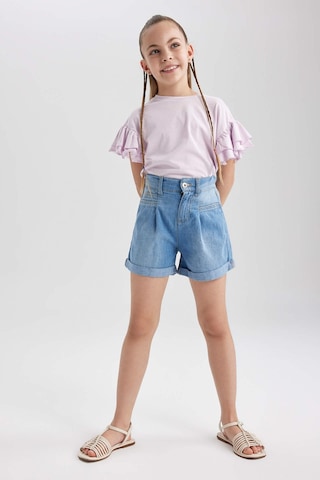 Defacto Kız Çocuk Regular Fit Kısa Kollu Tişört Z7789a623smpn425 Pembe