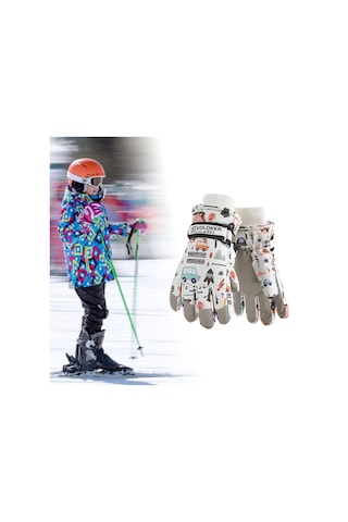 Suntek Çocuklar Kayak Eldivenleri Bisikleti Motosiklet Için S Çok Renkli