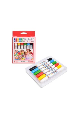 Yb01 6 Lı Yüz Boyası Çok Renkli