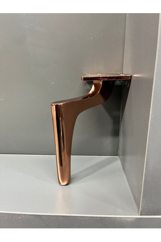 Zarif Metal Ayak 14cm Rose Koltuk Dolap Komidin Şifonyer Modern Tv Ünite Ayağı Mobilya Puf Rose