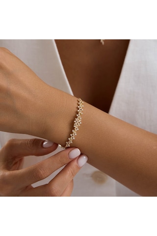 Yıldız Seli Sarı Altın Takı Seti T14330