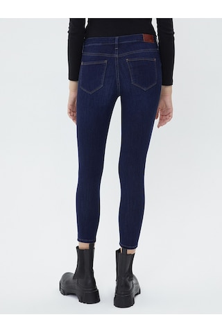 Nıcole Elıza Dark Wash Kadın Kot Pantolon Lf2025602 Lacivert