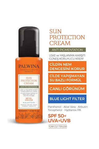 Palwına Güneş Kremi Pigmentation & Yoğun Leke Karşıtı Spf 50+ Güneş Koruyucu Krem