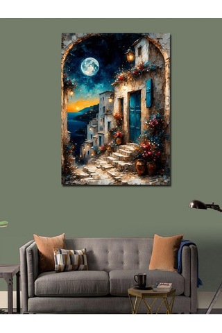 Kanvas Tablo Ayışığı Sokağı 50cmx70cm