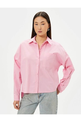 Koton Kadın Gömlek Pembe 4sak60213pw 24yy59001806 Y5914 Pembe
