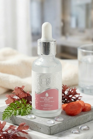 Skın Balancer Serum 30 Ml Tüm Cilt Tipleri İçin Nemlendirici & Cilt Dengeleyici Yüz Serumu Vitamin C + Kırmızı Alg