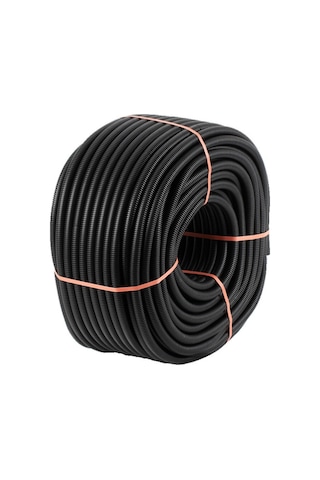 100 Metre Plastik 14'Lük Siyah Spiral Boru