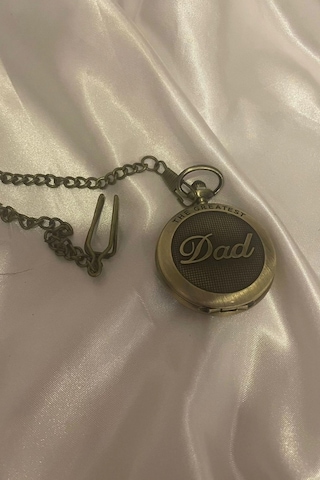 Kapaklı Cep Saati Köstekli Saat Dad