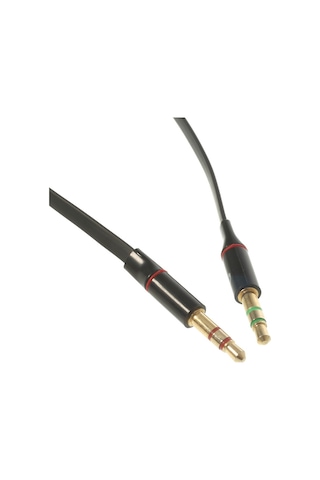 Cbtx Kulaklık PC Adaptörü Kablosu 3.5 MM Çift Mic / Ses 3.5 MM Siyah