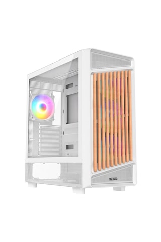 Fazeon F19 750w 80plus Bronze 4x120mm Argb Fanlı Atx Beyaz Bilgisayar Kasası