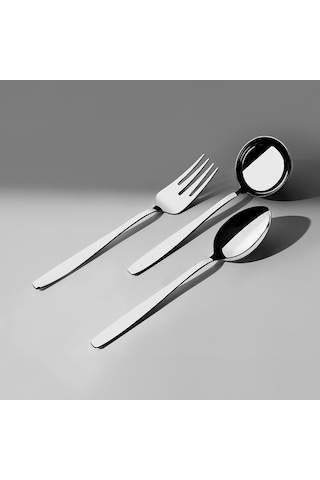 Nehir Sahra Sade 6 Parça Paslanmaz Çelik Servis Takımı