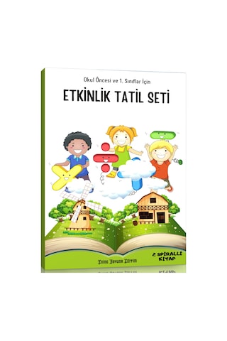 Okul Öncesi Ve 1. Sınıflar İçin Etkinlik Tatil Seti 2 Kitap