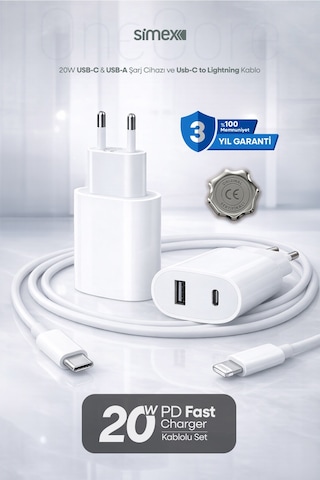 20w İphone Uyumlu Hızlı Şarj Aleti Lightning Güç Adaptörü Başlığı 8 11 12 13 14 Pro Max Mini X Xs Xr