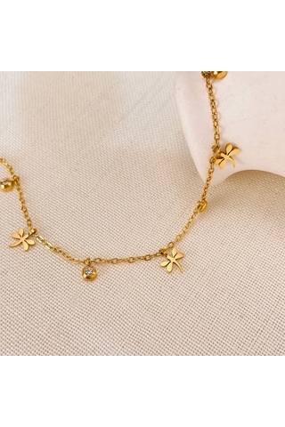 Sones Opk Gz189 Paslanmaz Çelik Yusufçuk Kolye Bileklikleri Altın