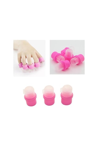 10 Adet Giyilebilir Tırnak Akrilik Sağanak Seti Cila Sökücü Jel Temizleme Kapağı İpuçları