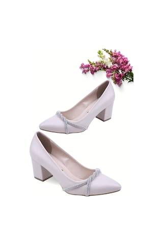 Bilener 450 Kadın Günlük 6 Cm Topuklu Cilt Ayakkabı 001