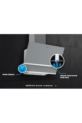 Tommatech TDE6001WG Duvar Tipi Davlumbaz 60 Cm