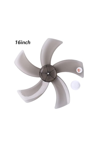 16 İnç Ev Plastik Vantilatör Pervanesi Beş Yapraklı Ayaklı Fan İçin Somun Kapaklı One Sıze