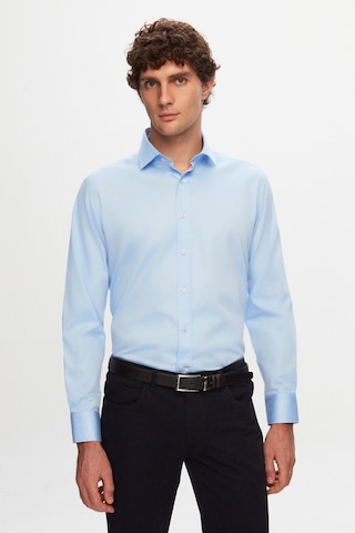 D'S Damat Ds Damat Regular Fit Mavi Düz Gömlek 5he02sg00299m 701