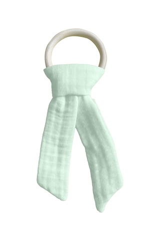 Pamuk Muslin Bebek Diş Kaşıyıcı Yıkanabilir Ahşap Mint Mint Yeşili