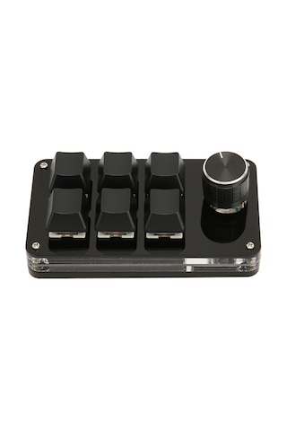 Padalink Programlanabilir 6 Tuşlu Mekanik Klavye, Dönme Düğmeli, Usb Hıd, Oyun Ve Ofis İçin Minik Ve Taşınabilir Klavye