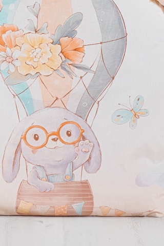 Ranforce Bebek Nevresim Takımı - Flying Rabbit Çok Renkli
