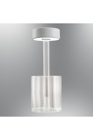 Özcan Aydınlatma 3018-01 Vase Masa Lambası Beyaz Beyaz