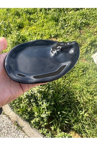 1 Adet Yüz Şekilli Model Takılık Organizer Kahve Fincan Altlığı Sunumlk Kahve Yanı Sunumluk 12 Cm