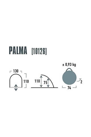 High Peak Palma Tek Kişilik Plaj Çadırı Beyaz - Kırmızı