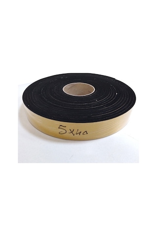 Kapı Pencere Bandı Yapışkan Kapı Pencere Süngeri / Epdm-5Mmx40Mm-Siyah-10 M