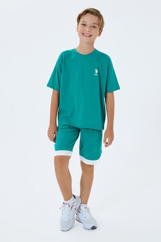 U.s. Polo Assn. Erkek Çocuk Yeşil Bermuda Takım Yeşil