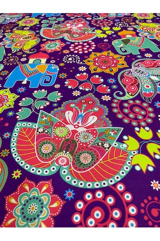 ndian Fil Desenli Kumaş Kırlentlik Döşemelik Kumaş Dijital Baskı