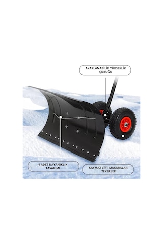 Gardenpro Sp-005 Tekerlekli Kar Ve Gübre Sıyırıcı