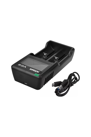 Xtar Vc2 Taşınabilir Lcd Ekranlı Li-ion Pil Şarj Cihazı