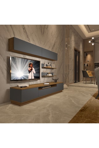 Decoraktiv Trendstyle 5s Mdf Tv Ünitesi Tv Sehpası Pera - Antrasit