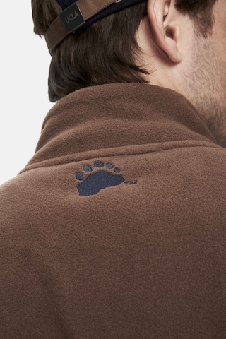 Ucla Gremıo Kahve Polar Nakışlı Standard Fit Erkek Sweatshirt Kahve