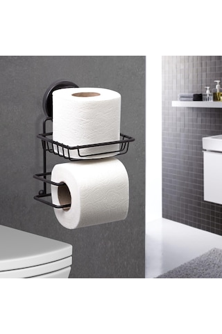 Okyanus Home Magic Fix Sihirli Yapışkan Siyah Yedekli Wc Kağıtlık Siyah
