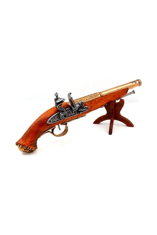 Denix Dekoratif Flintlock Pirate Pistol 36 Cm, 18. Yüzyıl