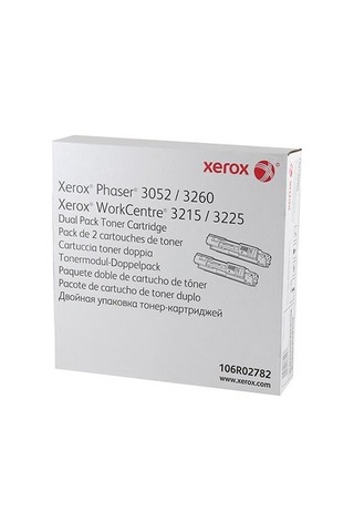 Xerox 3052 /3260 /3215 /3225 Siyah Toner Ikili 106R02782