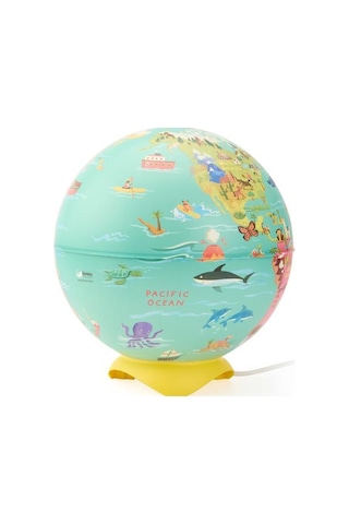 Gürbüz My Wild World Globe Abajur - Renkli - 26 Cm Renkli