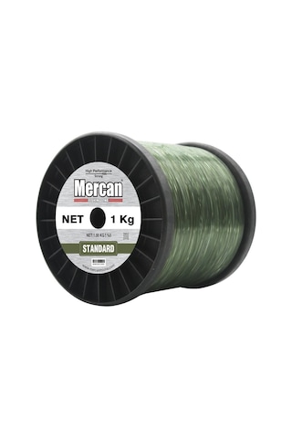 Mercan Standart 1 KG Haki Yeşil Bobin Misina